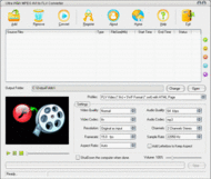 Ultra WMV MPEG AVI to FLV Converter screenshot